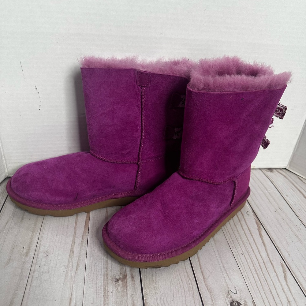UGG Pink Winter Boots with Plush Lining
